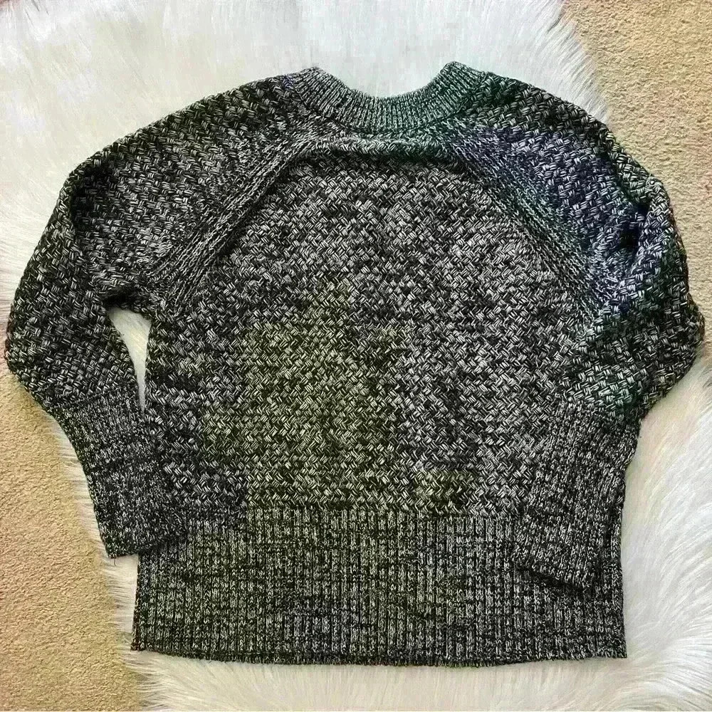 Universal Thread Blue White Heathered Basket Weav… - image 4